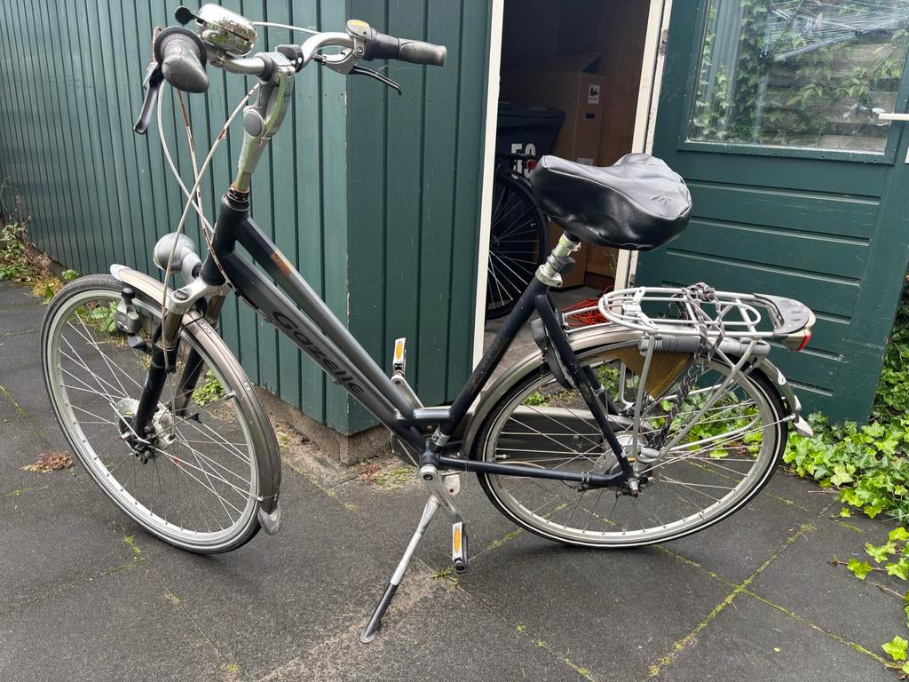 Gazelle-fiets met versnellingen, Ophalen, Velgrem, Versnellingen, Gazelle