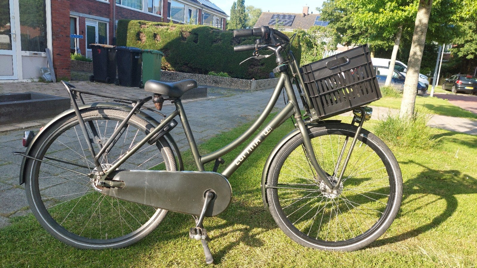 28 inch Dames Stadsfiets - Zo goed als nieuw - Donkey Green, Fietsen en Brommers, Ophalen of Verzenden