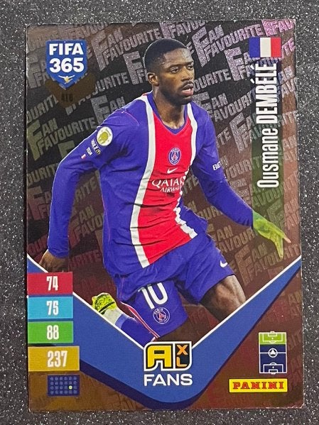Panini Fifa365 2027    FANS’ FAVOURITE    DEMBÉLÉ    PSG, Verzenden, Zo goed als nieuw, Plaatje