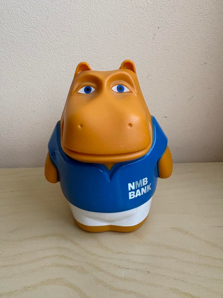 NMB Bank Nijlpaard Spaarpot - Vintage, Verzamelen, Ophalen of Verzenden, Gebruikt, Kunststof, Dier