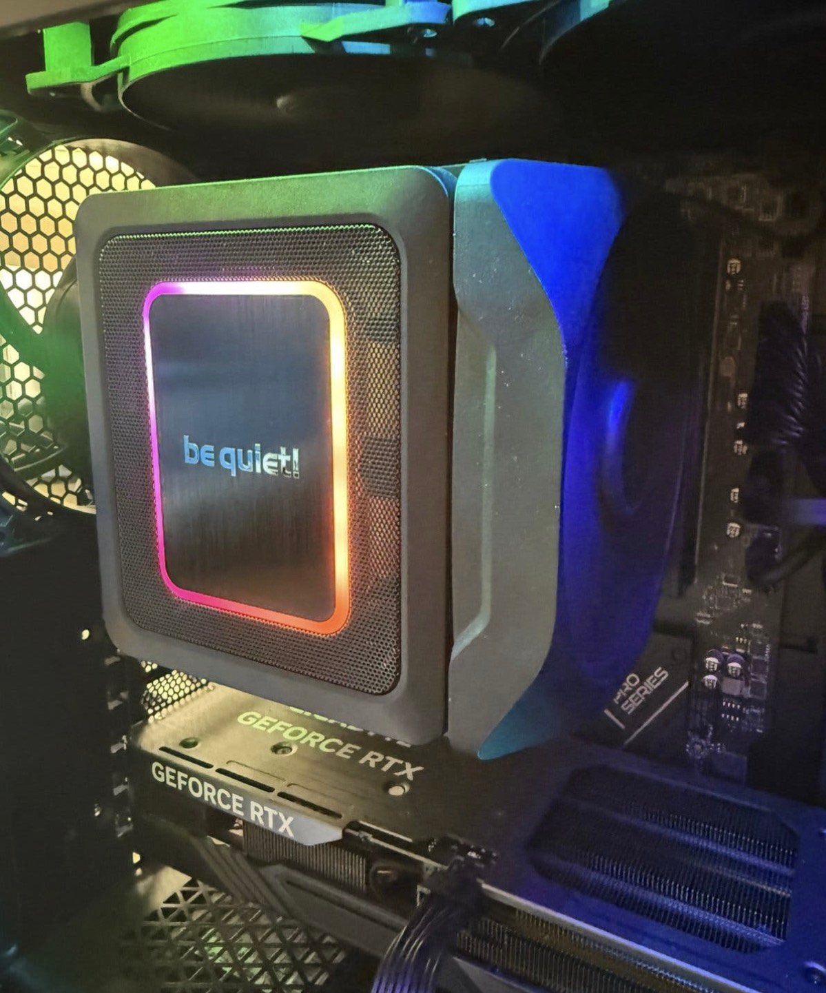 Cpu cooler intel i7 be quiet dark rock elite, Ophalen of Verzenden, Zo goed als nieuw, Luchtkoeling