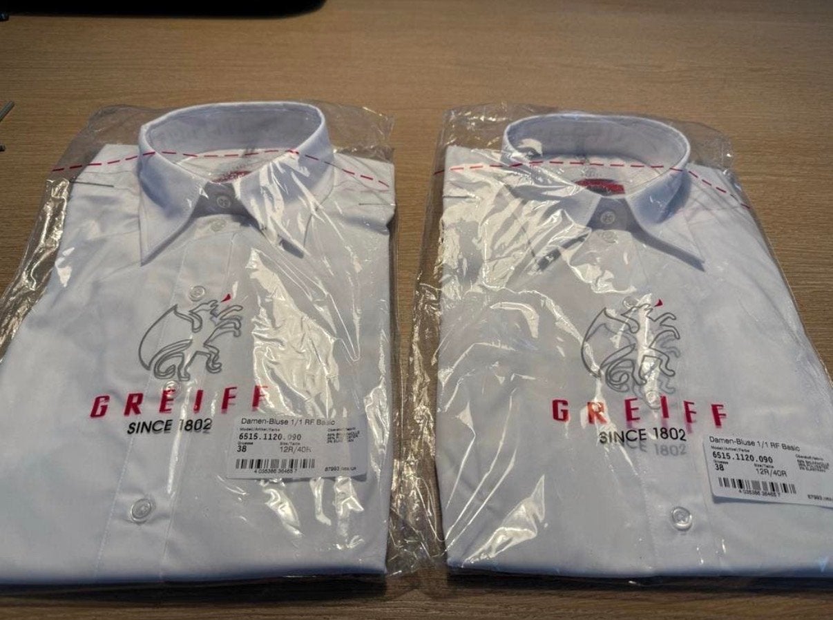 2x Greiff Dames Blouse Nieuw Wit Maat 38 (EU 40R), Ophalen of Verzenden, Nieuw, Maat 38/40 (M), Wit