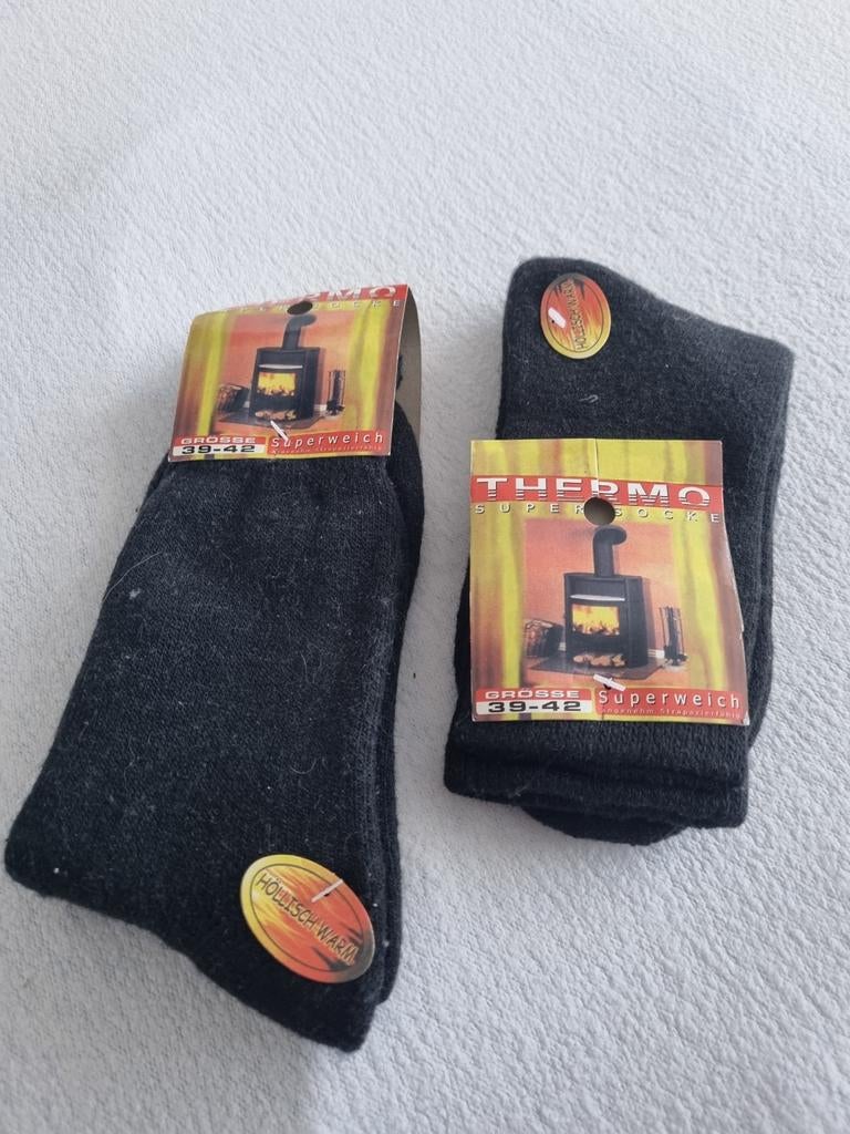 Nieuwe Thermo Superweich Sokken - Maat 39-42, Ophalen of Verzenden, Nieuw, Maat 39 t/m 42, Zwart