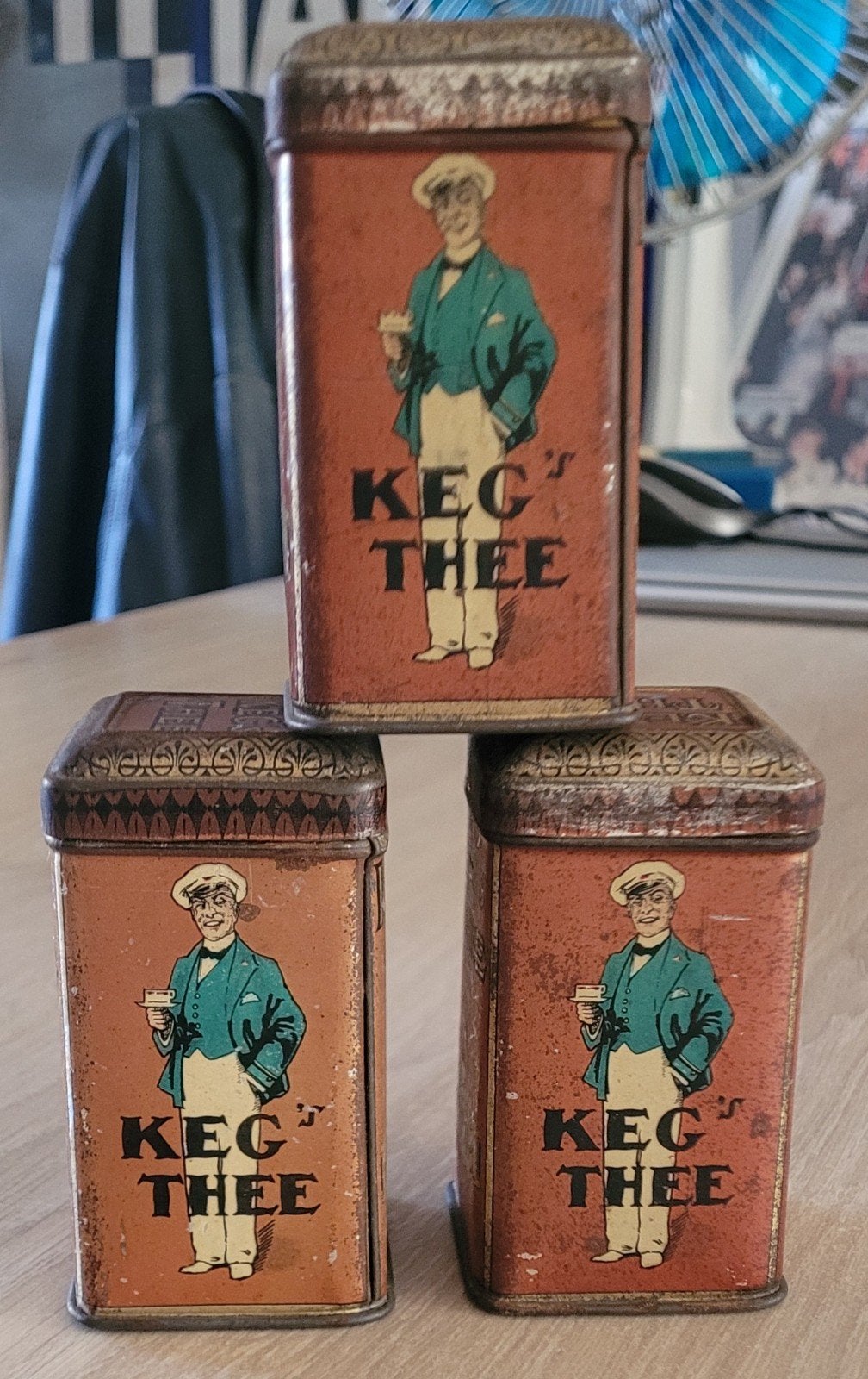 3 leuke blikjes KEG thee, Ophalen of Verzenden, Gebruikt, Thee