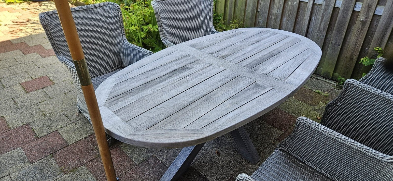 Tuintafel, Ophalen, Ovaal