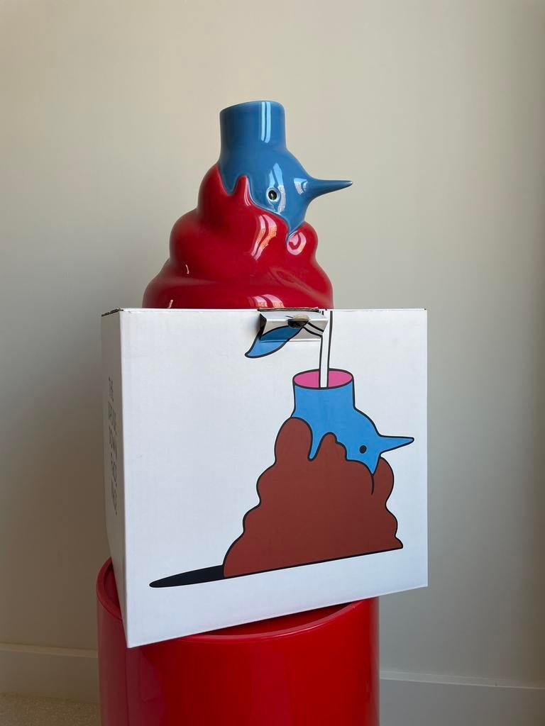 Piet Parra Upside Down Vase, Aardewerk of Porselein, Nieuw, Ophalen of Verzenden, Minder dan 50 cm