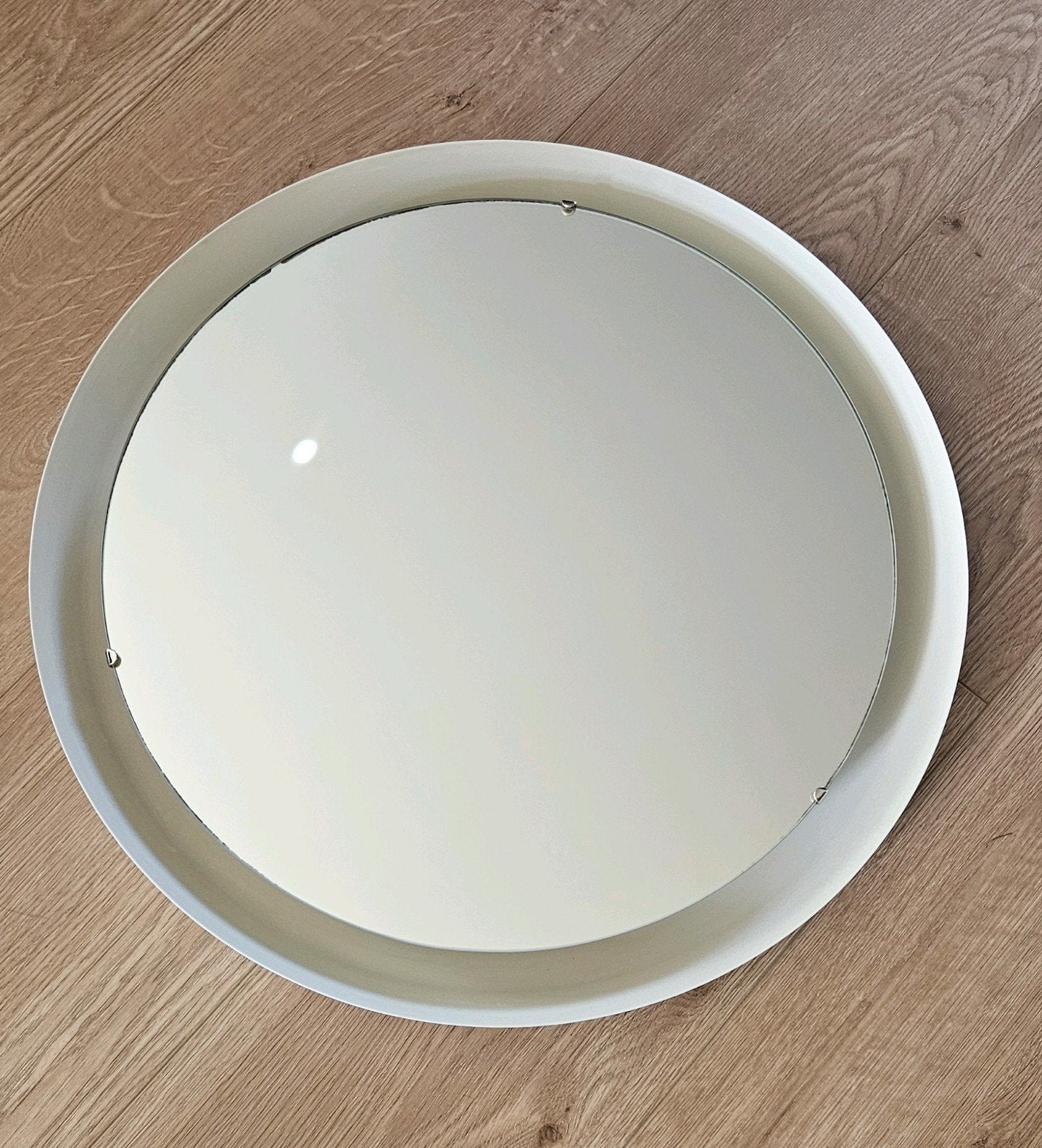 Ronde badkamerspiegel met achterverlichting (47cm), Huis en Inrichting, Woonaccessoires | Spiegels, Minder dan 50 cm, Gebruikt