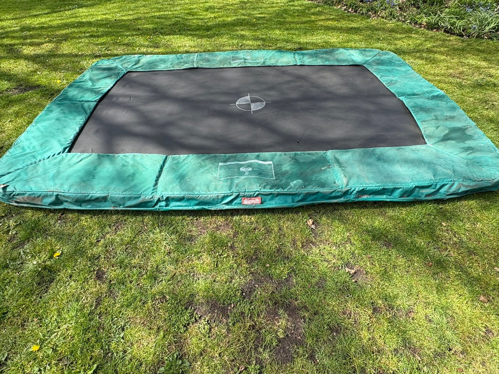 Trampoline inground merk Berg 330x220 cm, Ophalen, Gebruikt