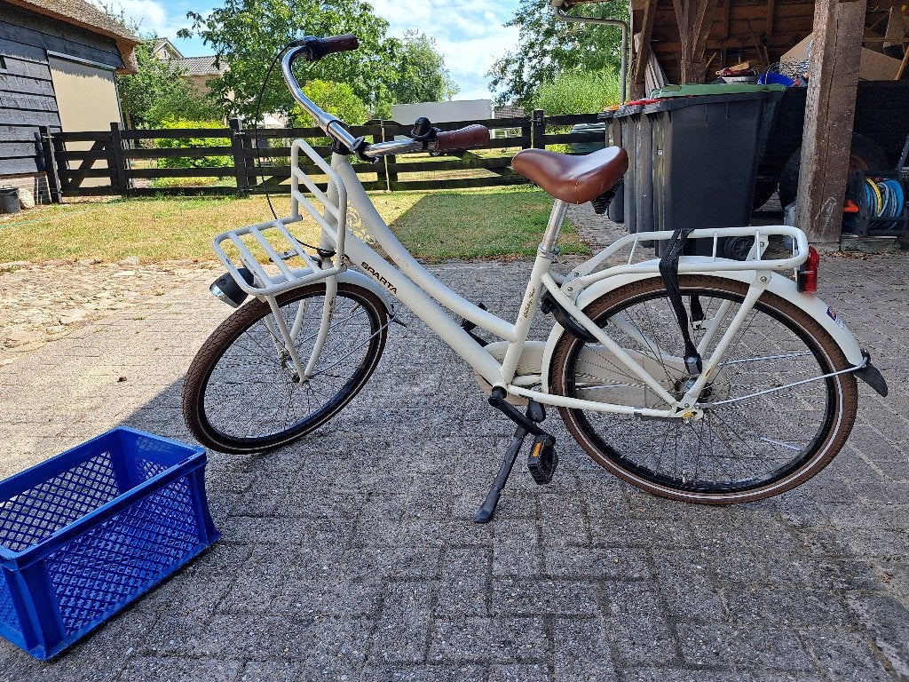 meisjesfiets, Ophalen, Terugtraprem, Sparta, Gebruikt