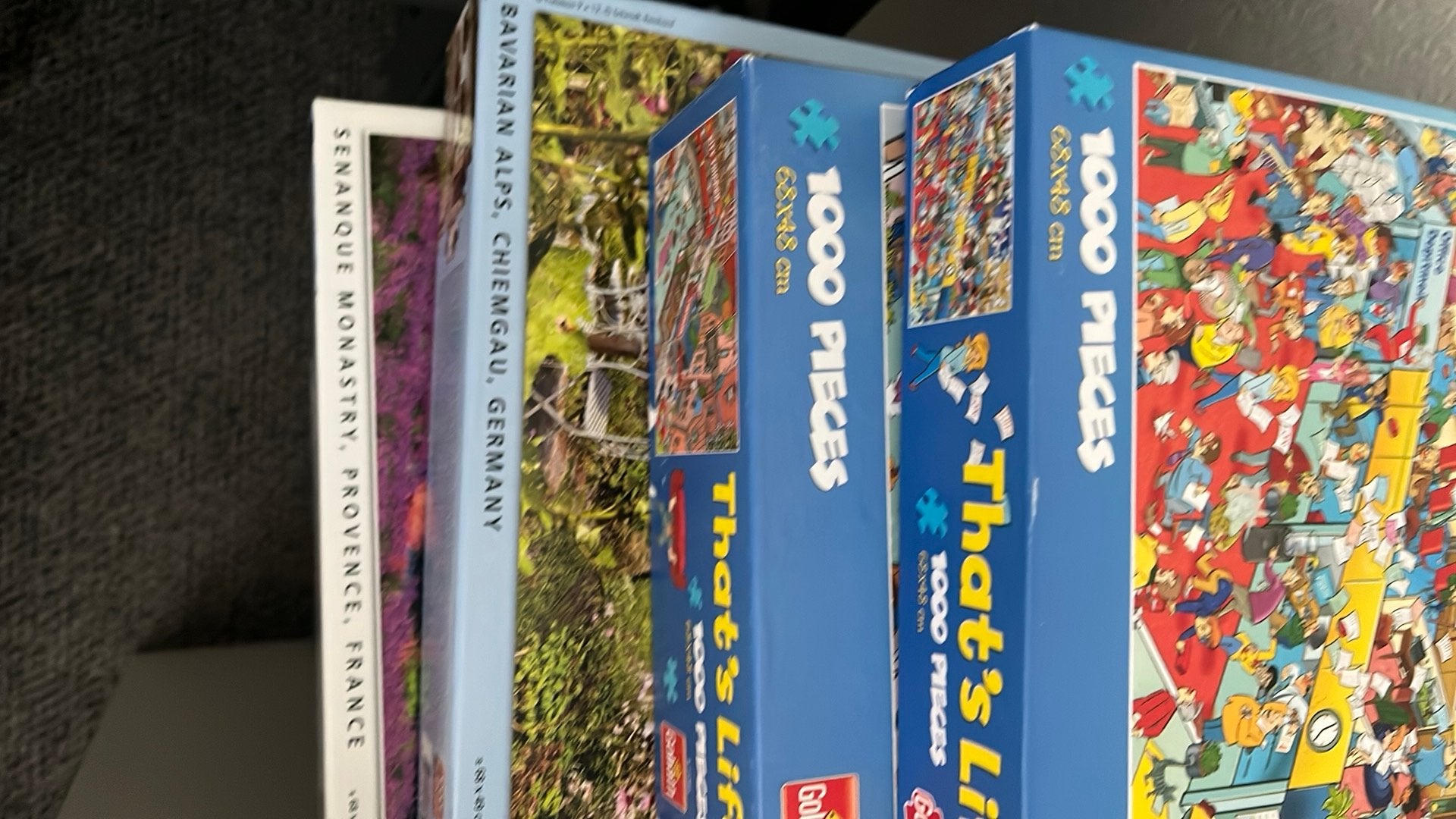 4 puzzels. 1000 st., Ophalen, 500 t/m 1500 stukjes, Zo goed als nieuw