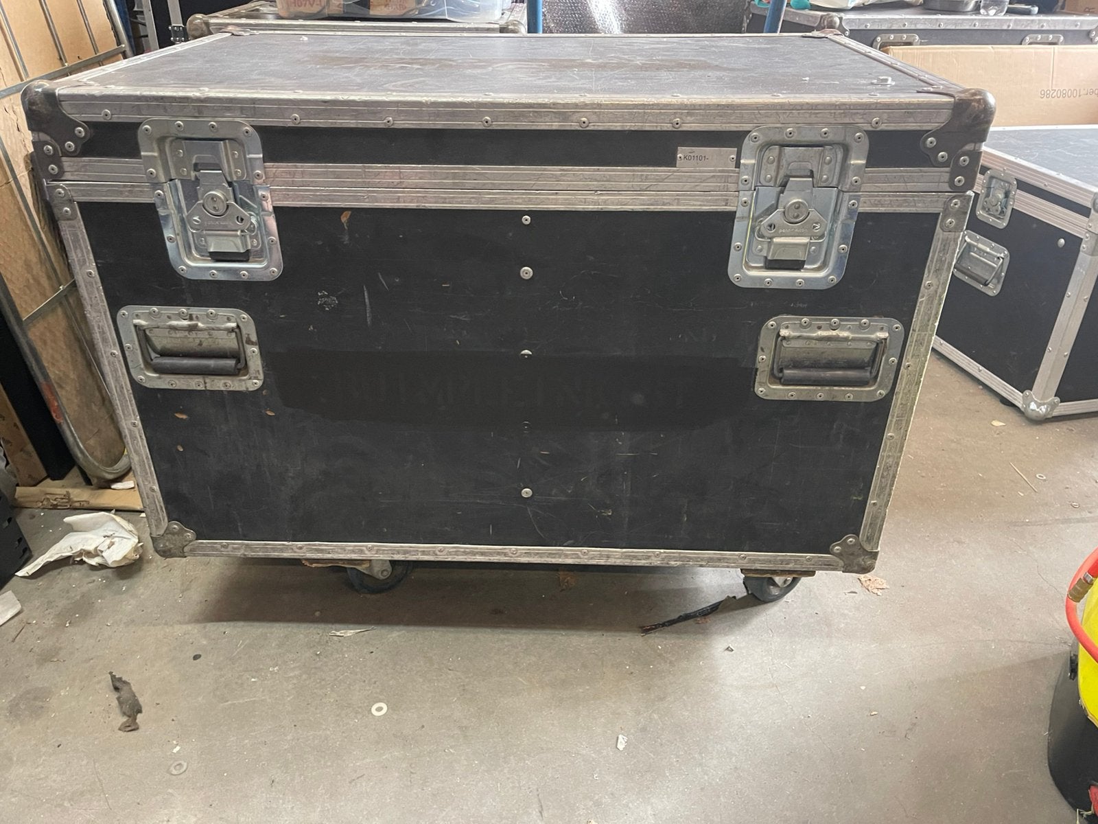 KABELCASE : FLIGHTCASE 96x56cm50+8,5cm Hoog Klapdeksel Wheel, Ophalen, Gebruikt, Overige instrumenten, Flightcase