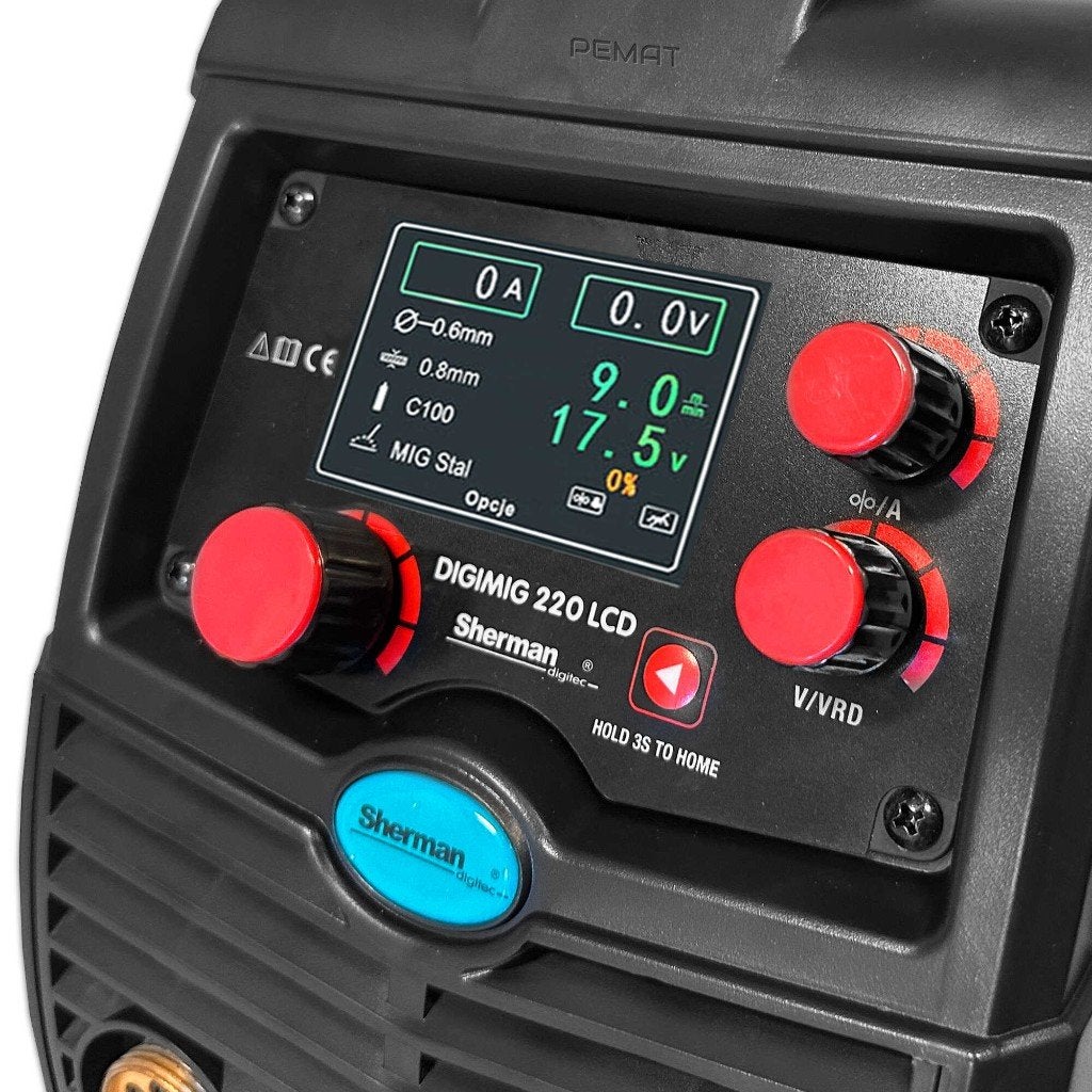 Laswerk 230volt Mig Mag lastoestel DIGIMIG 220 LCD 200amp., Ophalen, Nieuw, IJzer