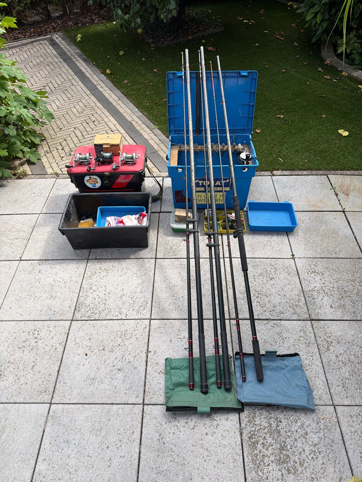 Zeeset Daiwa High Performance Match & Bass met Abu/Shimano, Watersport en Boten, Ophalen, Gebruikt, Werphengel