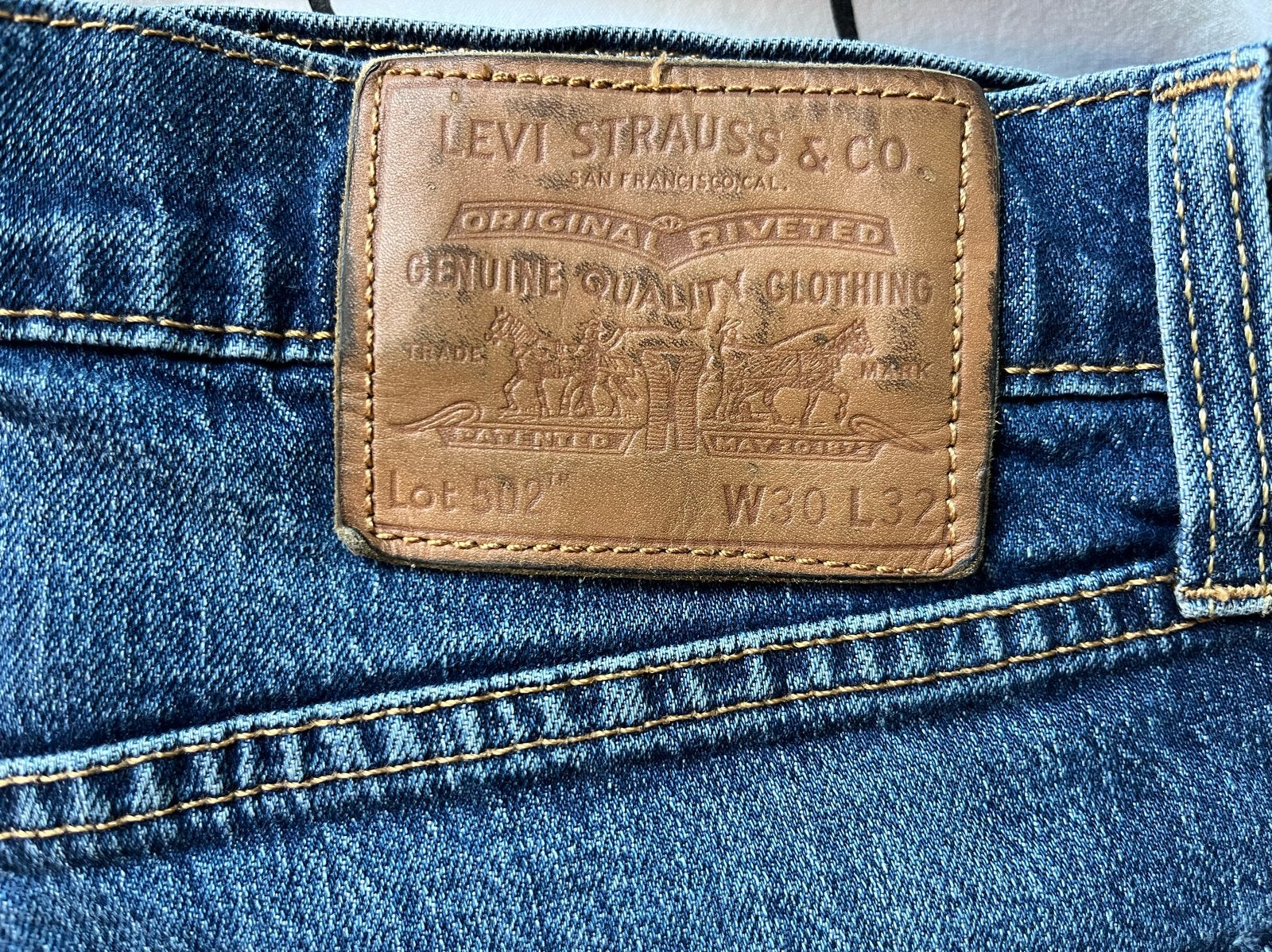 Levi's 502 spijkerbroek maat 29/32, Ophalen of Verzenden, Gedragen, Blauw, W32 (confectie 46) of kleiner