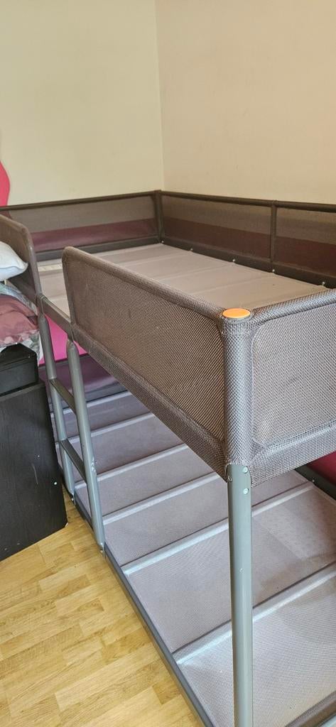 Stapelbed te koop, Ophalen of Verzenden, Gebruikt, Eenpersoons, 90 cm