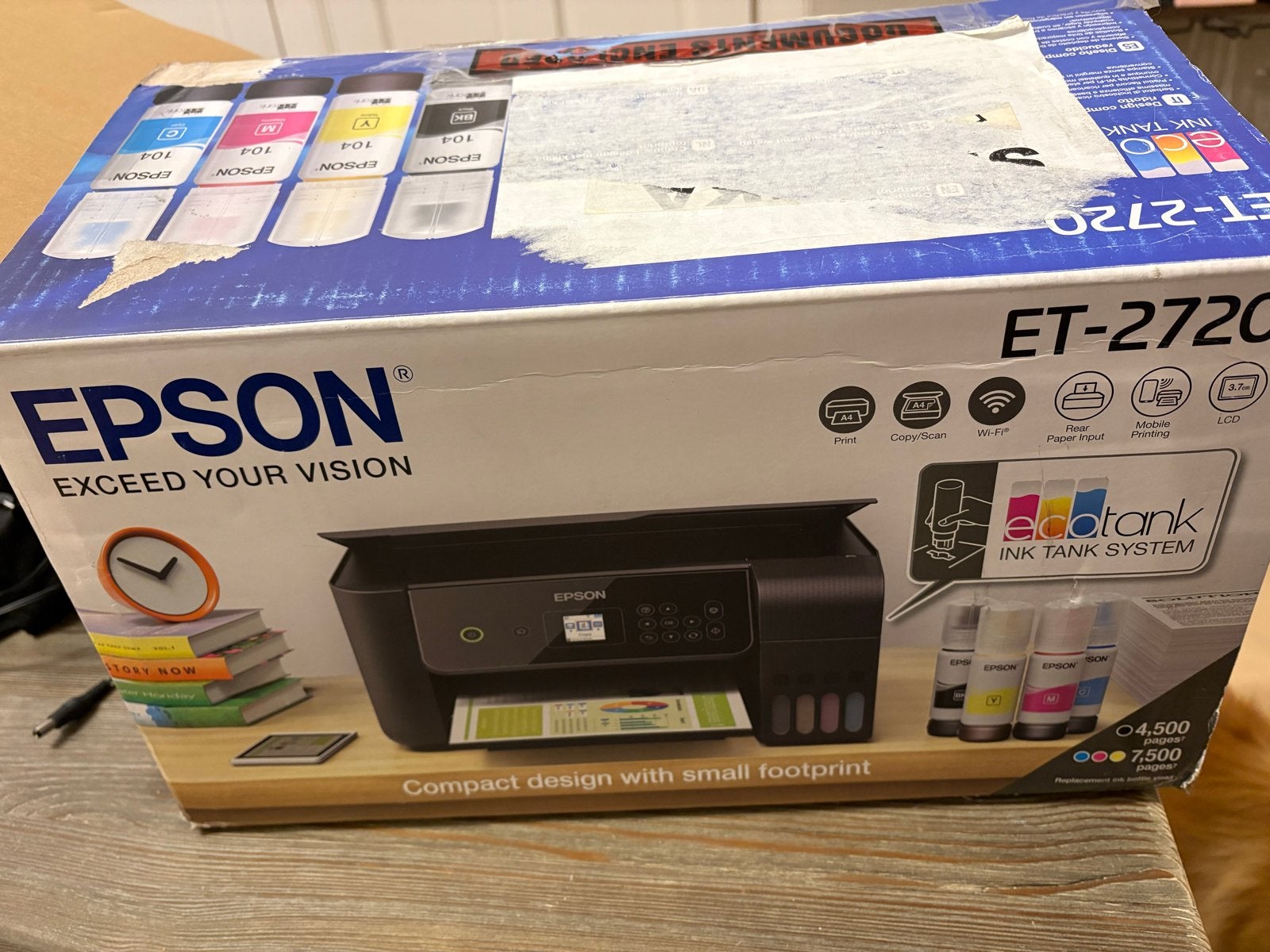 Epson EcoTank ET-2720 All-in-One Printer, Computers en Software, Printers, Ophalen, Gebruikt, Inkjetprinter, All-in-one