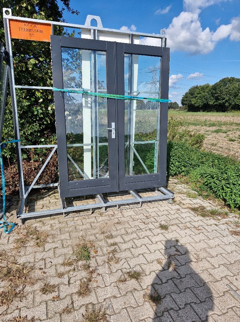 terrasdeuren, achterdeuren 2x, Doe-het-zelf en Verbouw, Ophalen, Gebruikt, Buitendeur, 200 tot 215 cm