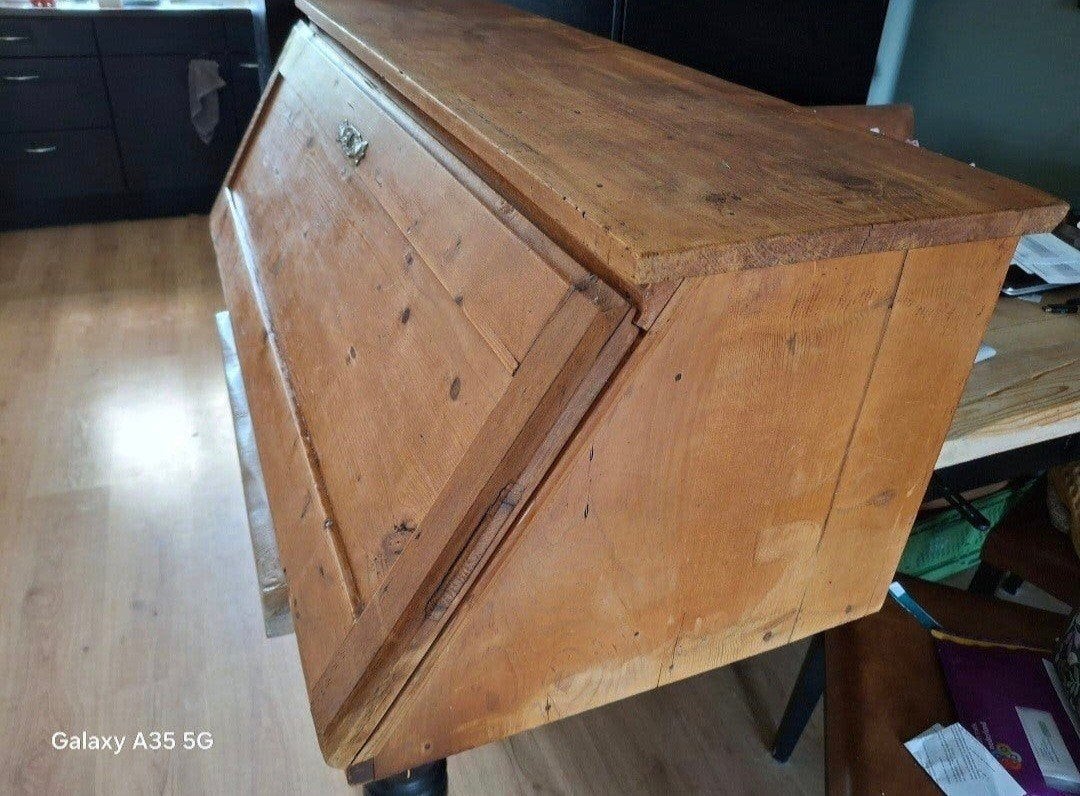 bureau, Huis en Inrichting, Gebruikt, Hout, Bureau-kast combinatie, Ophalen