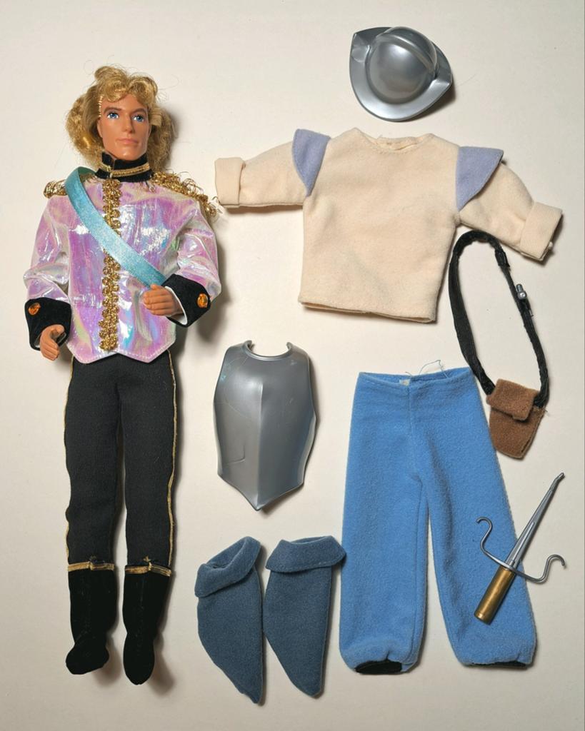 Vintage Disney Mattel Pocahontas John Smith uit film 1995, Verzenden, Zo goed als nieuw, Fashion Doll