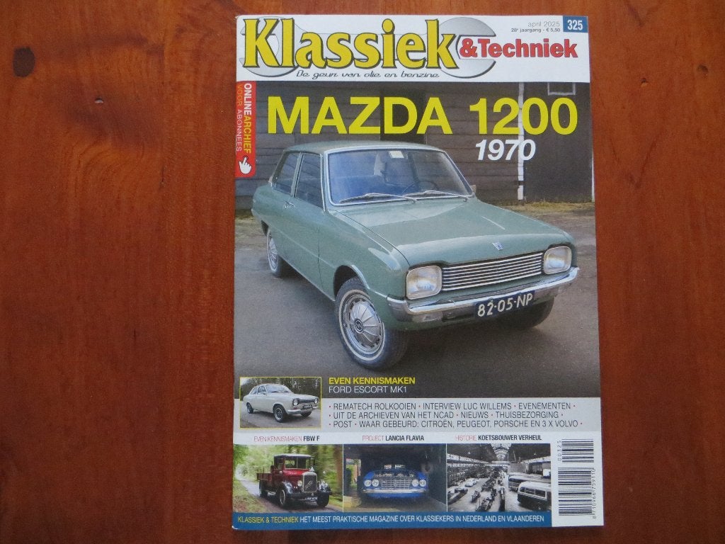 Klassiek & Techniek 325 Mazda 1200 (1970), Ford Escort Mk1, Ophalen of Verzenden, Nieuw, Mazda