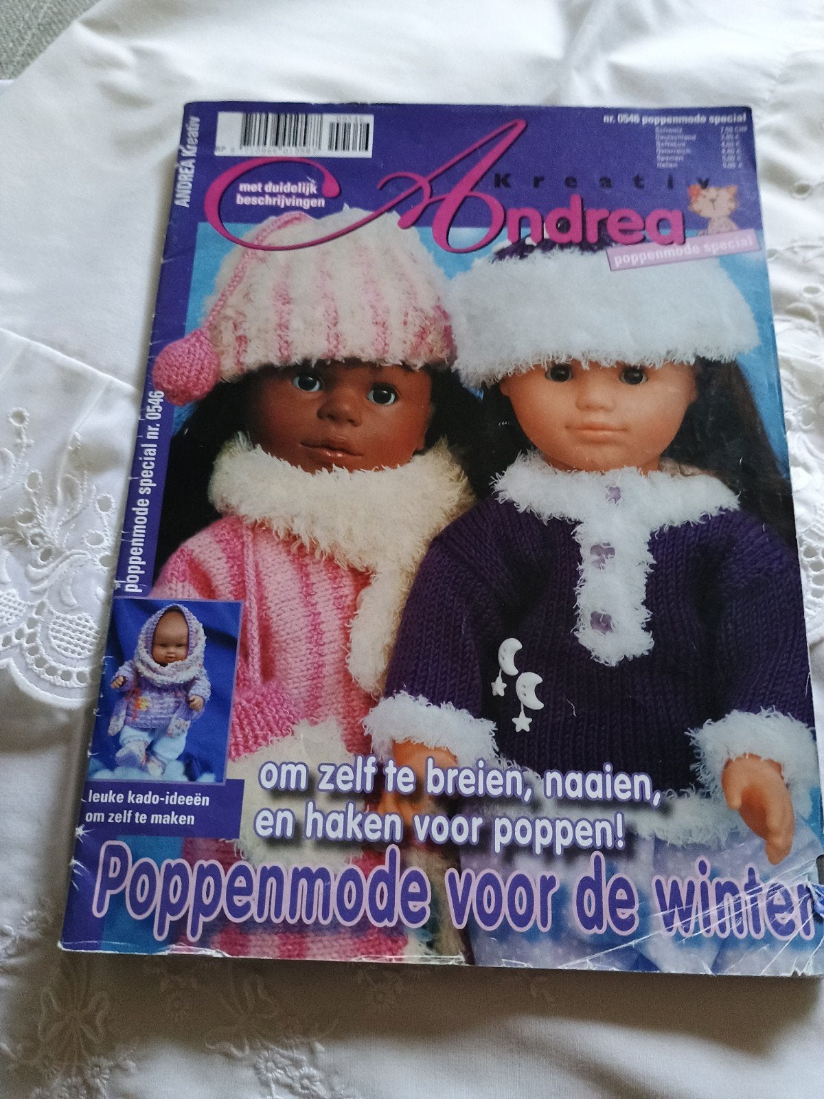 Andrea poppenmode - poppenkleding patronen ( nr.3), Ophalen of Verzenden, Gebruikt, Breien of Haken, Patroon of Boek