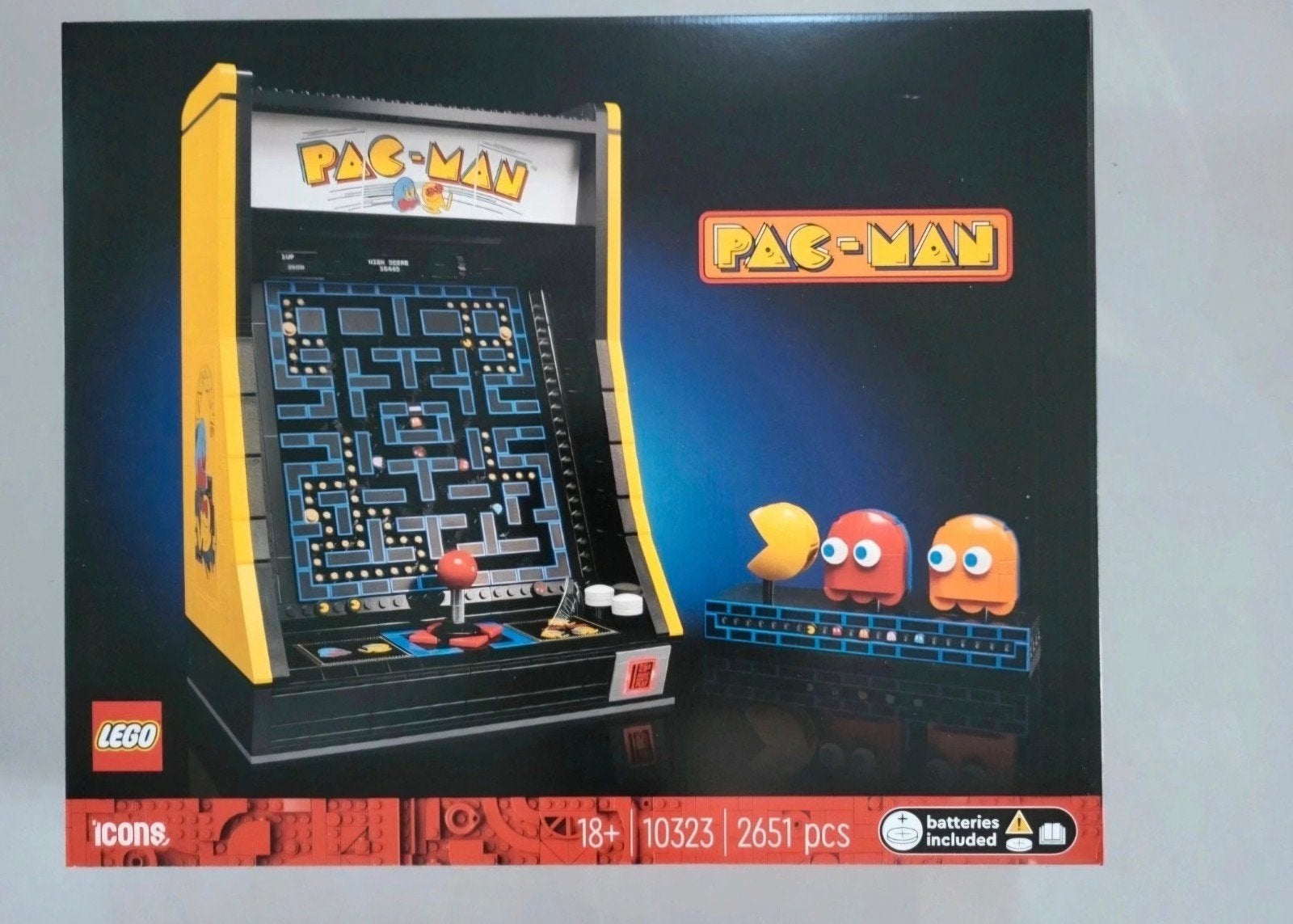 LEGO 10323 PAC-MAN Arcade - 1x gebouwd, compleet, Ophalen of Verzenden, Zo goed als nieuw
