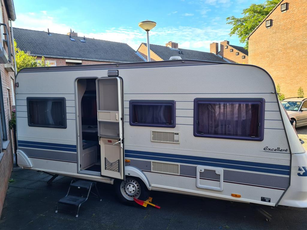 Hobby excellent 470 tour caravan, Caravans en Kamperen, Rondzit, Hobby, Particulier, Luifel