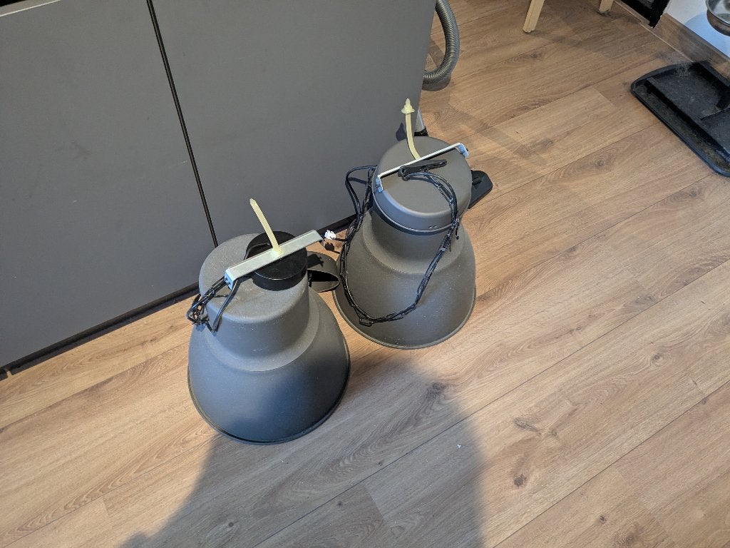 Hektar lampen, Ophalen, Zo goed als nieuw, E27 (groot), 150 tot 200 cm