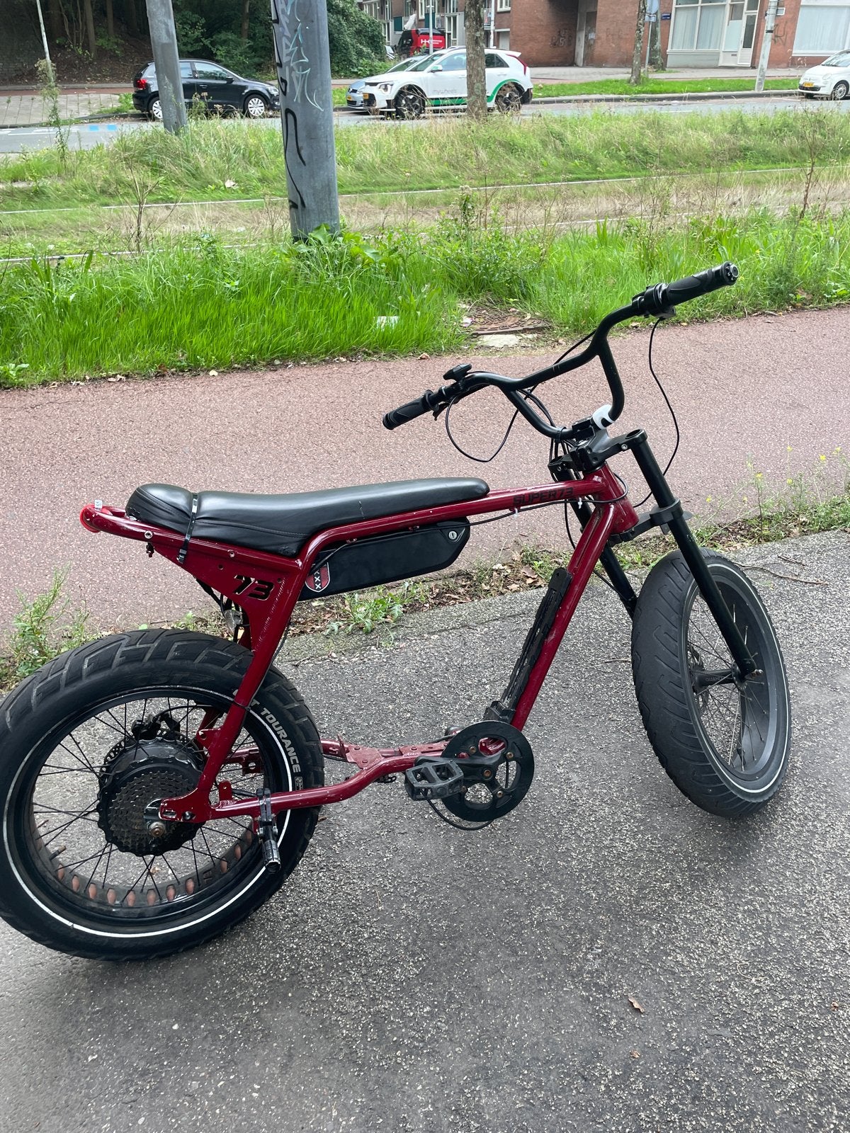 Super 73 zx bordoux red, Gebruikt, 51 tot 55 cm, 50 km per accu of meer, Ophalen