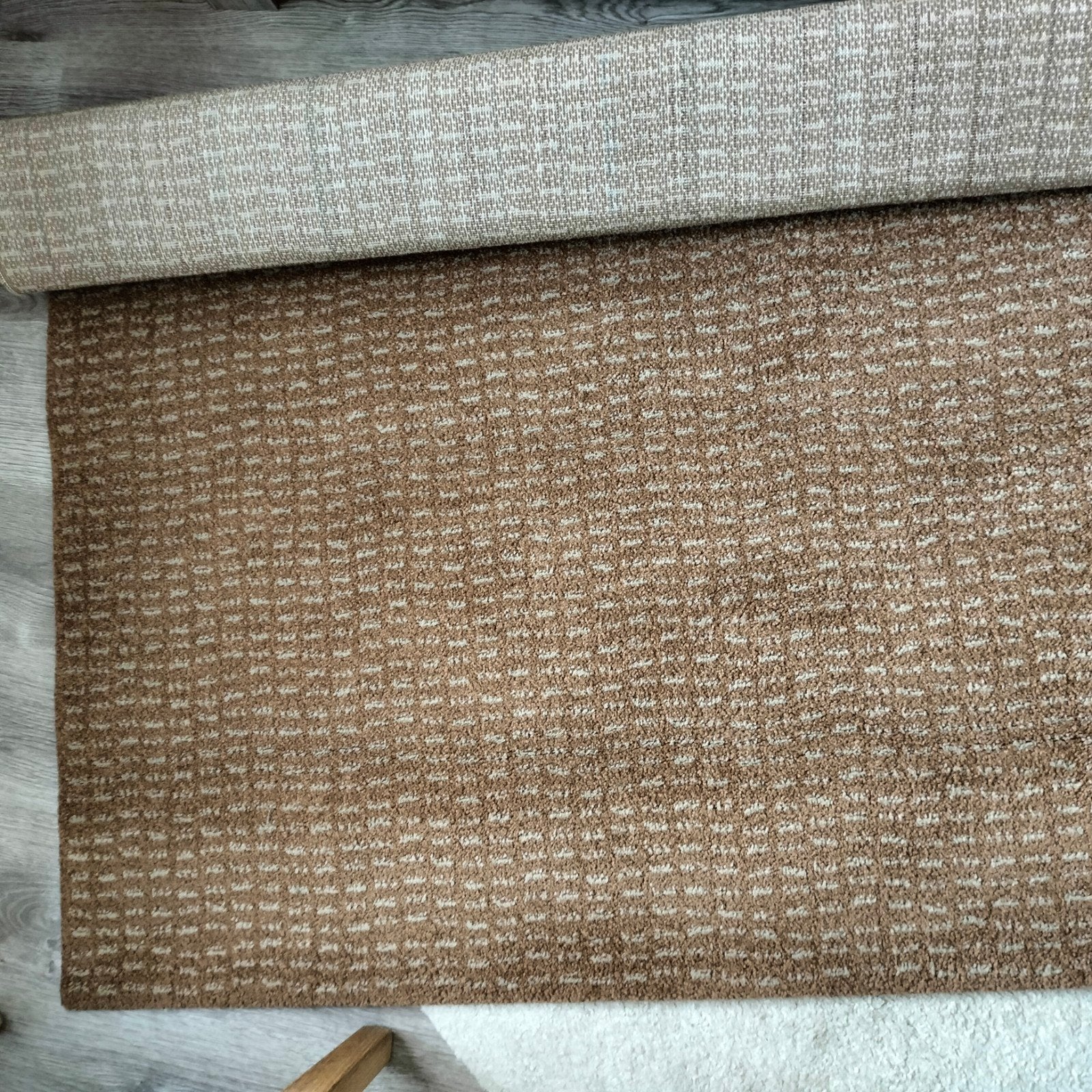 IKEA Langsted Vloerkleed NIET GEBRUIKT- Bruin/Beige (133x195, Ophalen, 100 tot 150 cm, Modern, Scandinavisch, Nieuw