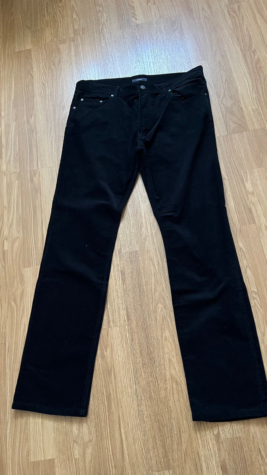 Montego corduroy broek mt 38/34, Ophalen of Verzenden, Gedragen, Overige maten, Zwart