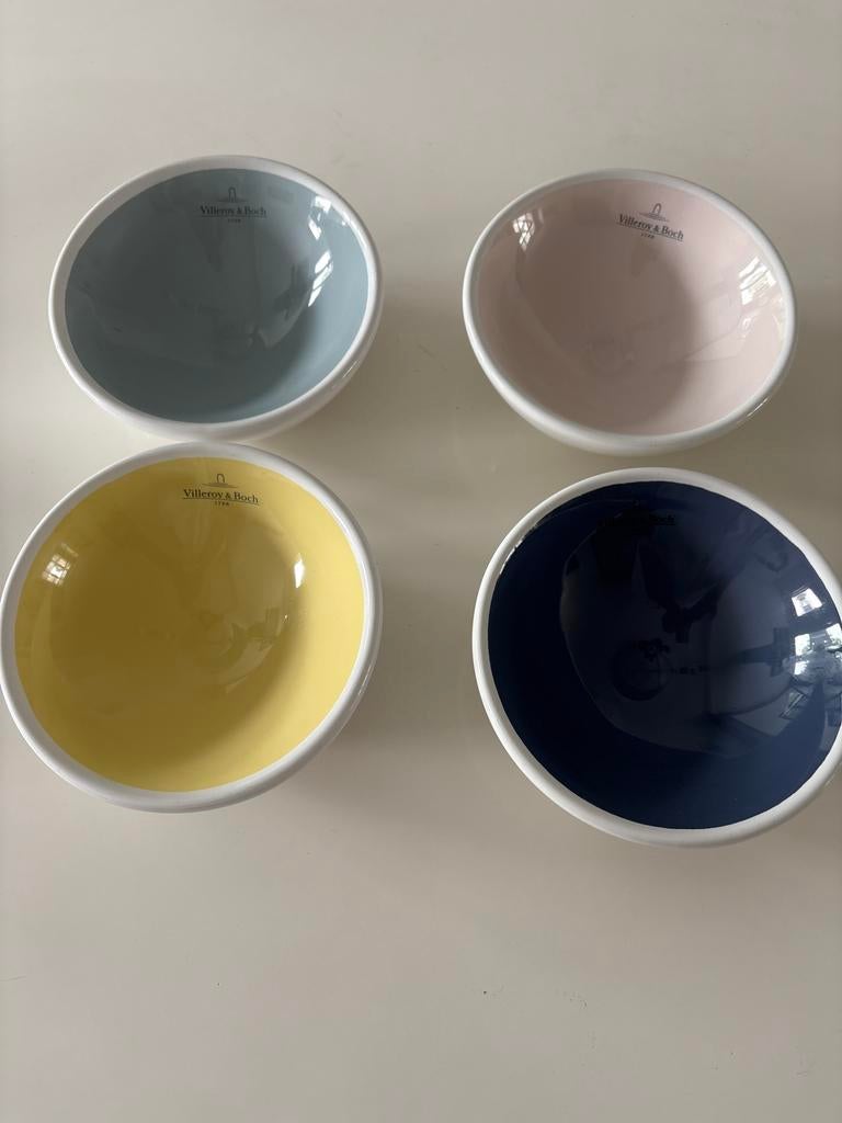 Villeroy & Boch NewWave Kommen Set - 4 Stuks, Huis en Inrichting, Keuken | Servies, Ophalen of Verzenden, Zo goed als nieuw, Kom(men)