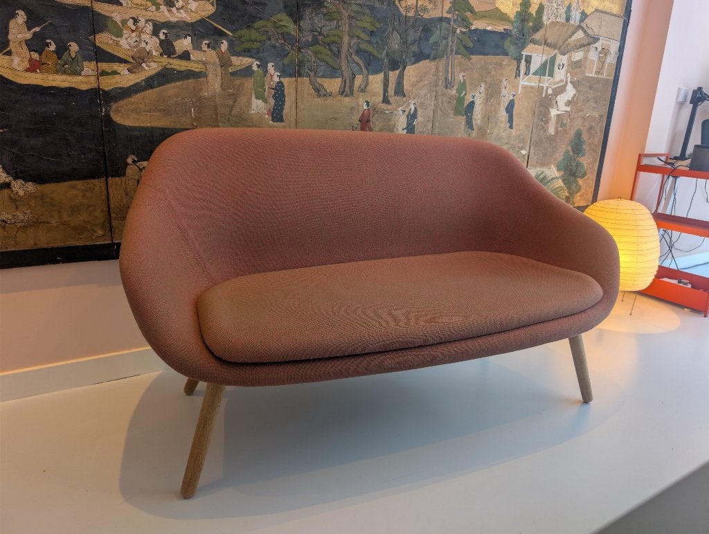HAY AAL (About A Lounge) Sofa - Roze/Rood, Huis en Inrichting, Hout, 100 tot 125 cm, 150 tot 200 cm, Tweepersoons