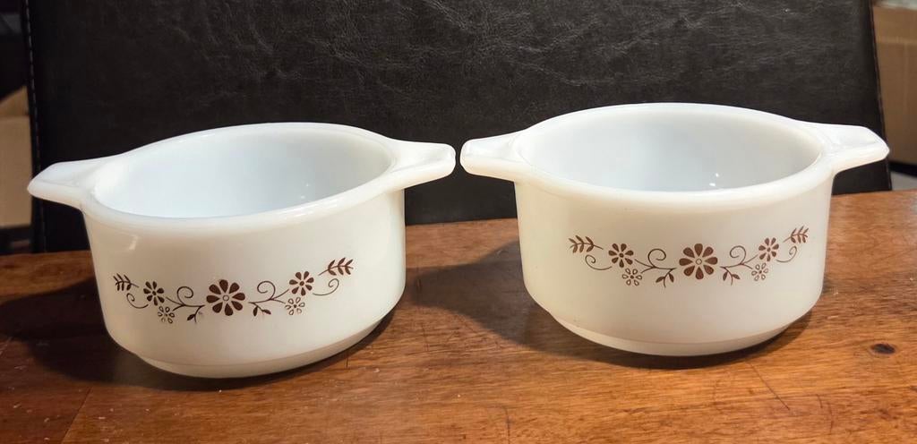 Vintage Termocrisa Mexico soepkommen (2 stuks), Huis en Inrichting, Keuken | Servies, Ophalen of Verzenden, Zo goed als nieuw