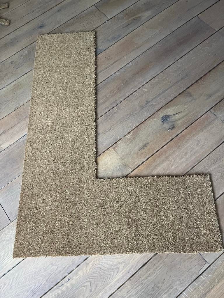 Kokos deurmat in L-vorm, Tuin en Terras, Deurmatten, Gebruikt, Kokos, Schoonloopmat, Buiten, Ophalen