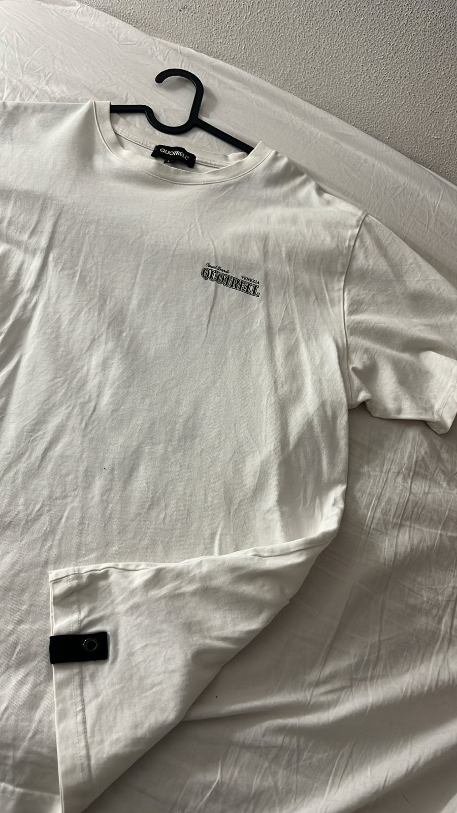 QUOTRELL T-shirt wit met print - Maat L, Ophalen of Verzenden, Zo goed als nieuw, Maat 52/54 (L), Wit