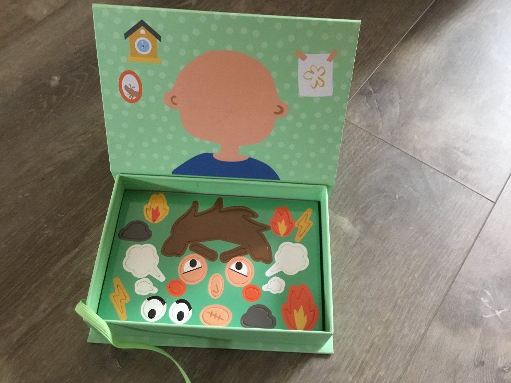 Hema magneetspel gekke gezichtjes maken als nieuw, Kinderen en Baby's, Ophalen of Verzenden, Zo goed als nieuw