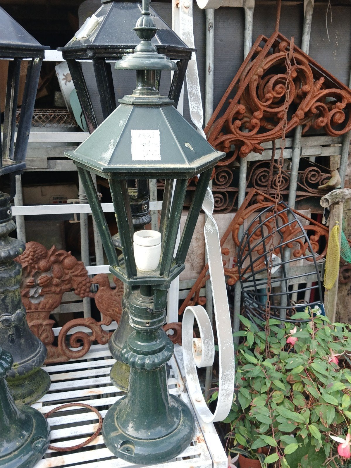 Terraslantaarn op sokkel antiek model Tuinverlichting, Ophalen