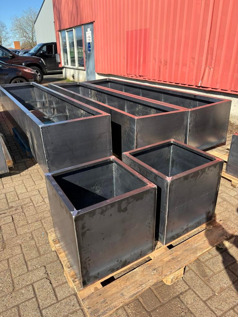 Corten bloembakken op maat - bezorging mogelijk, 100 cm of meer, Nieuw, Ophalen of Verzenden, Metaal