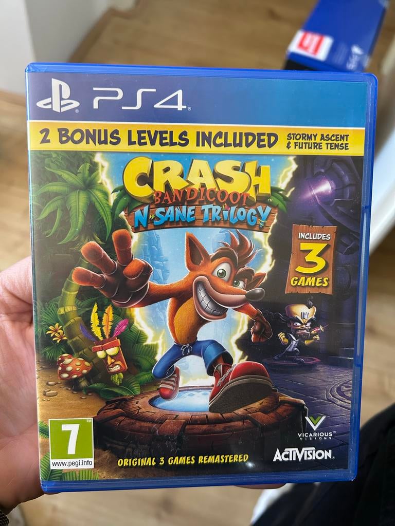 Crash Bandicoot N. Sane Trilogy PS4 - Remastered Klassieker, Spelcomputers en Games, 1 speler, Ophalen of Verzenden, Zo goed als nieuw