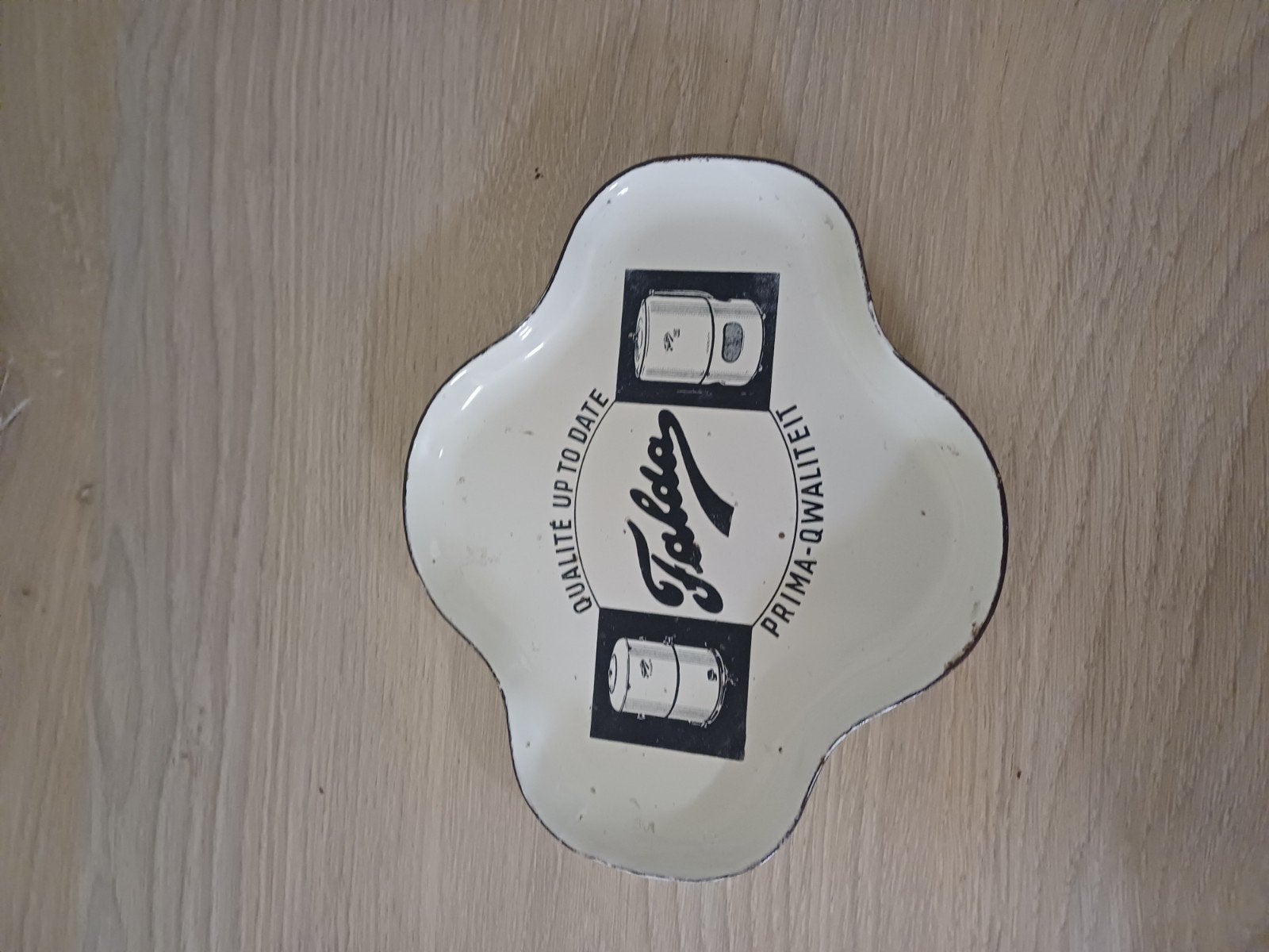 Vintage Emaille Schaaltje - Folda Kwaliteit, Antiek en Kunst, Ophalen of Verzenden