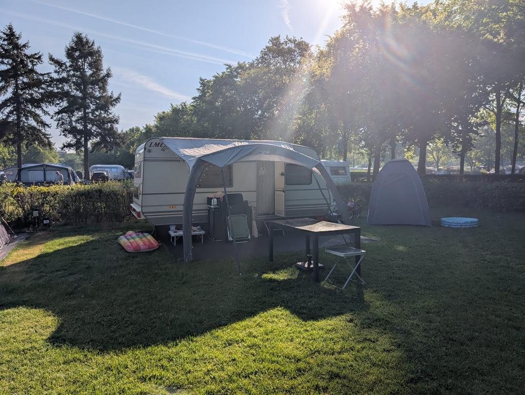 Opblaasbare luifel voor caravan of camper, Ophalen, Gebruikt, Polyester, Overige merken