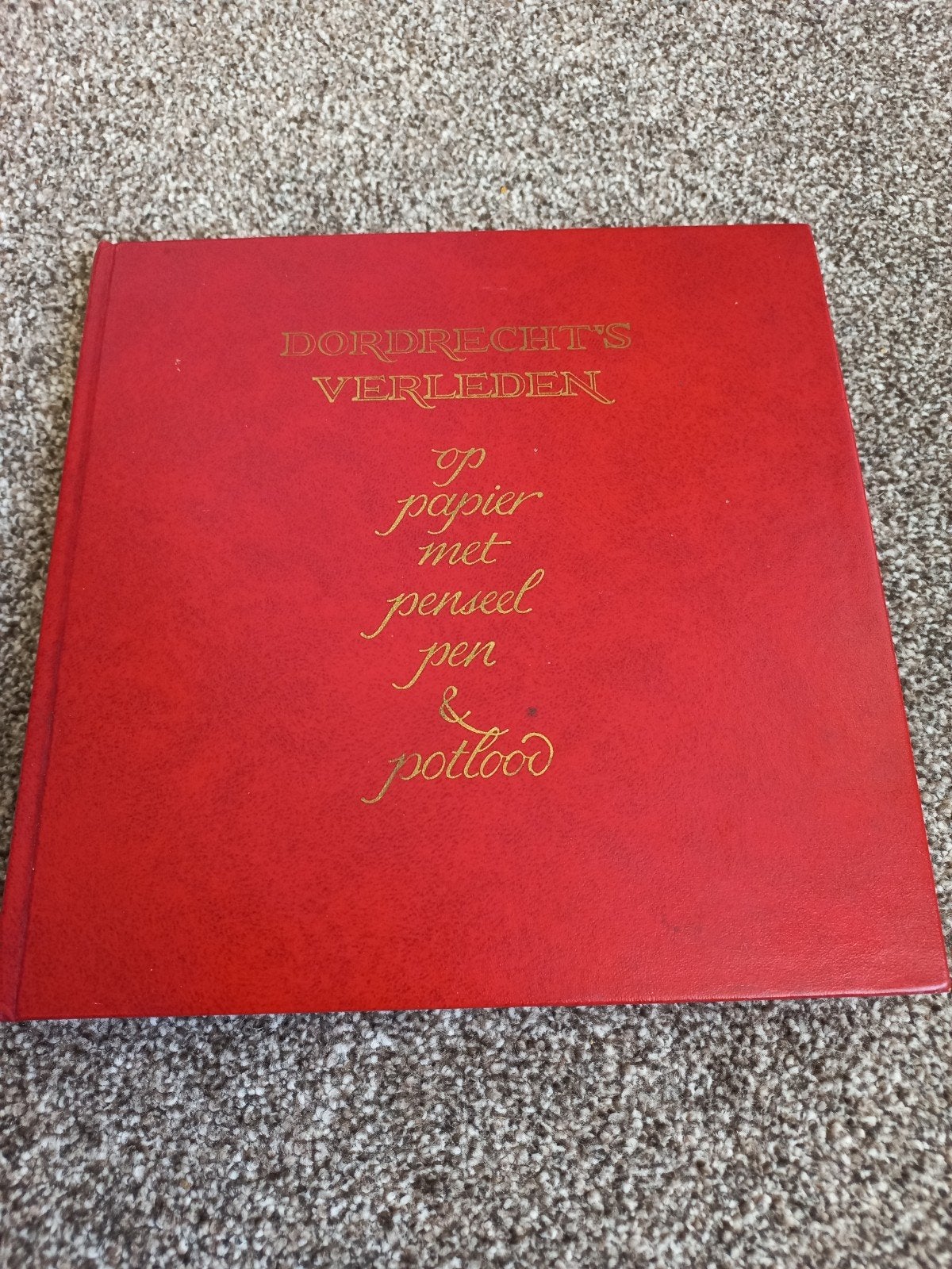 Dordrecht's Verleden op papier met penseel pen & potlood, Boeken, Ophalen of Verzenden, 20e eeuw of later, Zo goed als nieuw, C.J. van Roosendaal