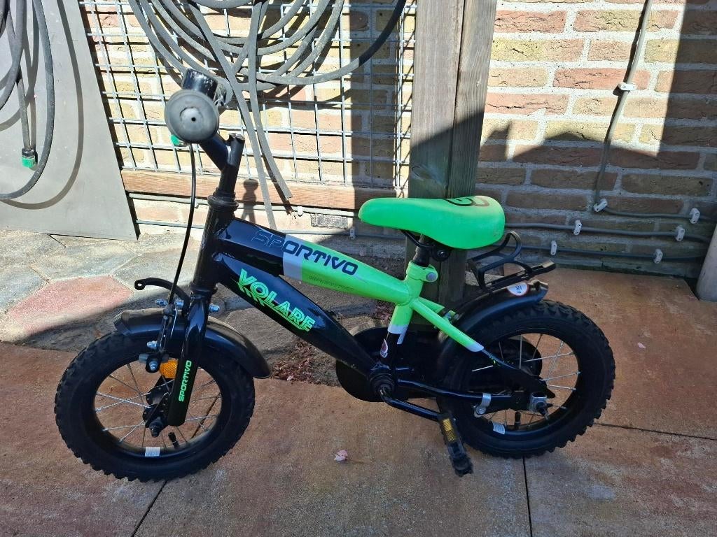 Kinderfiets - Volare, Ophalen, Terugtraprem, Zijwieltjes, Volare