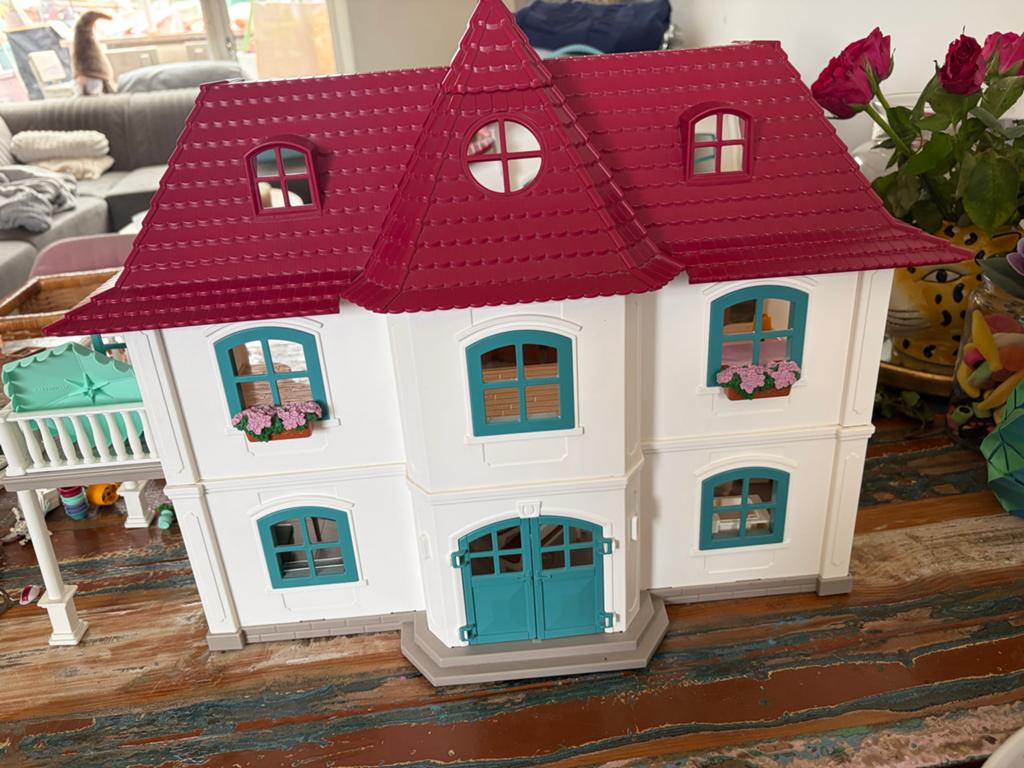Schleich Paardenstal en Groot Huis met Meubels, Ophalen, Zo goed als nieuw, Jongen of Meisje