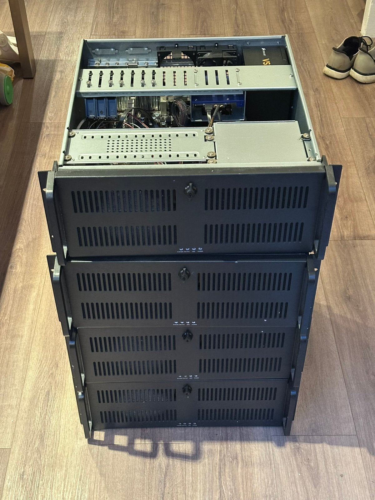 4x 4U serverkast | FX-8350 | Totaal 96GB DDR3 1866, Computers en Software, Ophalen of Verzenden, Gebruikt