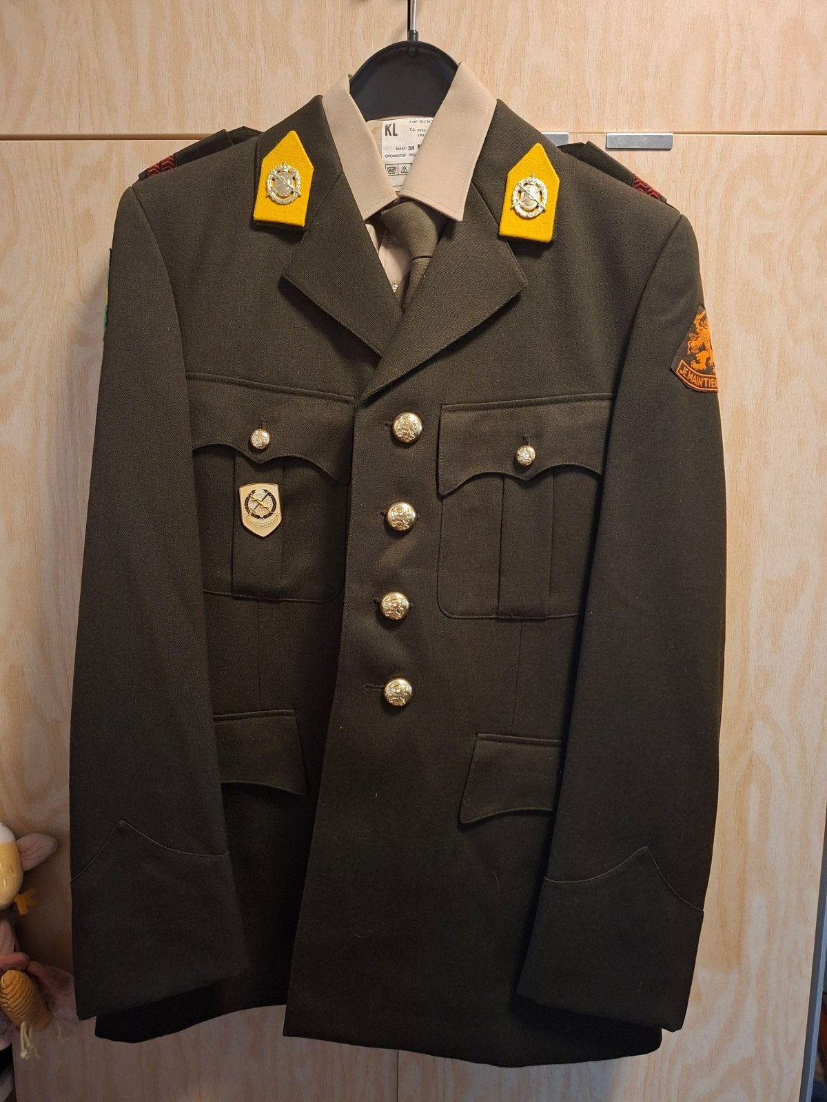 Oud militair DT compleet jas/broek/blouse/stropdas, Ophalen of Verzenden, Landmacht, Nederland, Kleding of Schoenen