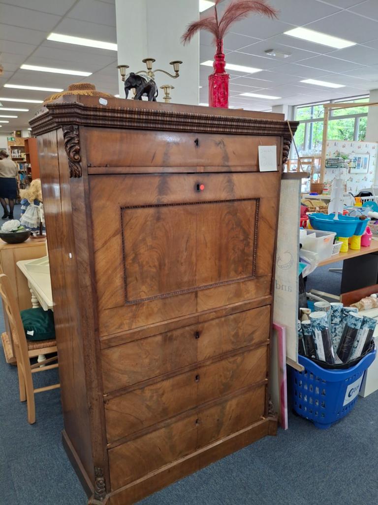 Bureau 100 breed lengte 160 cm noten, Ophalen of Verzenden