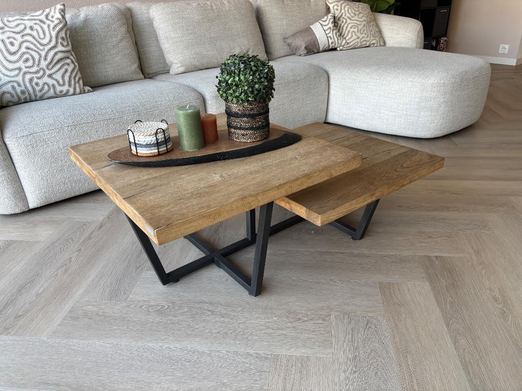 Salontafel, Ophalen, Gebruikt, 100 tot 150 cm, Eikenhout