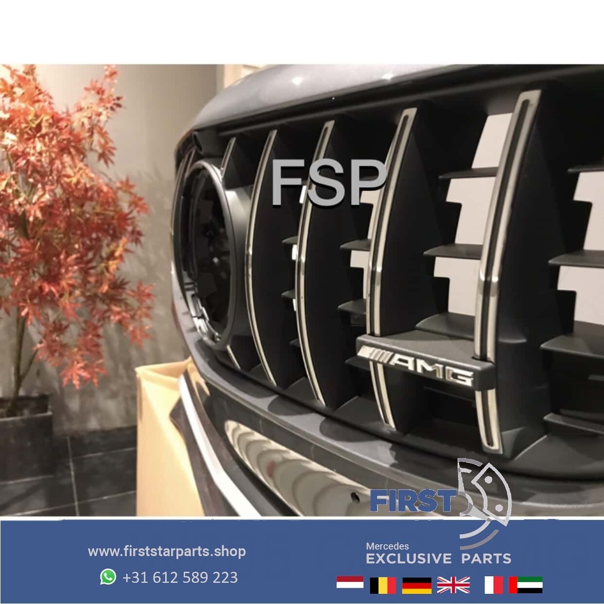 W205 C63 AMG FACELIFT VOORBUMPER COMPLEET Mercedes C Klasse, Auto-onderdelen, Carrosserie en Plaatwerk, Gebruikt, -, Voor, Ophalen of Verzenden